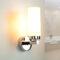 Badlampe Wand Spiegel Glas Metall In Chrom Weiß Elegant Within Badezimmer Lampen Wand