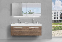 Badmöbel Set Doppelwaschbecken 160 Cm Mit Unterschrank throughout Badezimmerschrank Doppelwaschbecken