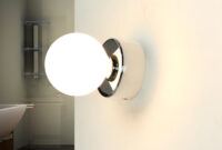 Wandlampe Bad Ip44 Rund In Chrom Ø8Cm Leuchte throughout Badezimmer Lampen Wand